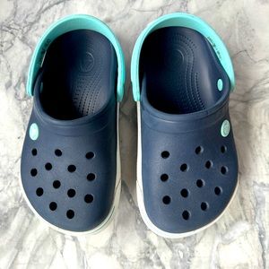 Boys Navy Crocband Clogs with FREE Jibbitz Charms, Size 1